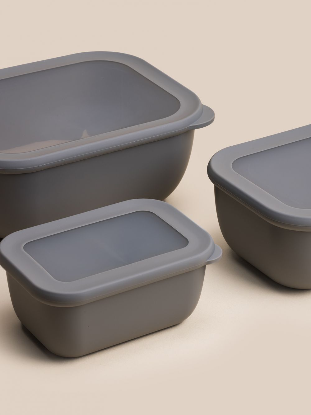 סט 3 קופסאות אחסון מלבניות