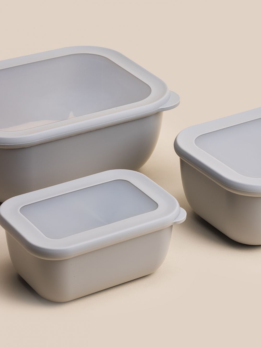 סט 3 קופסאות אחסון מלבניות