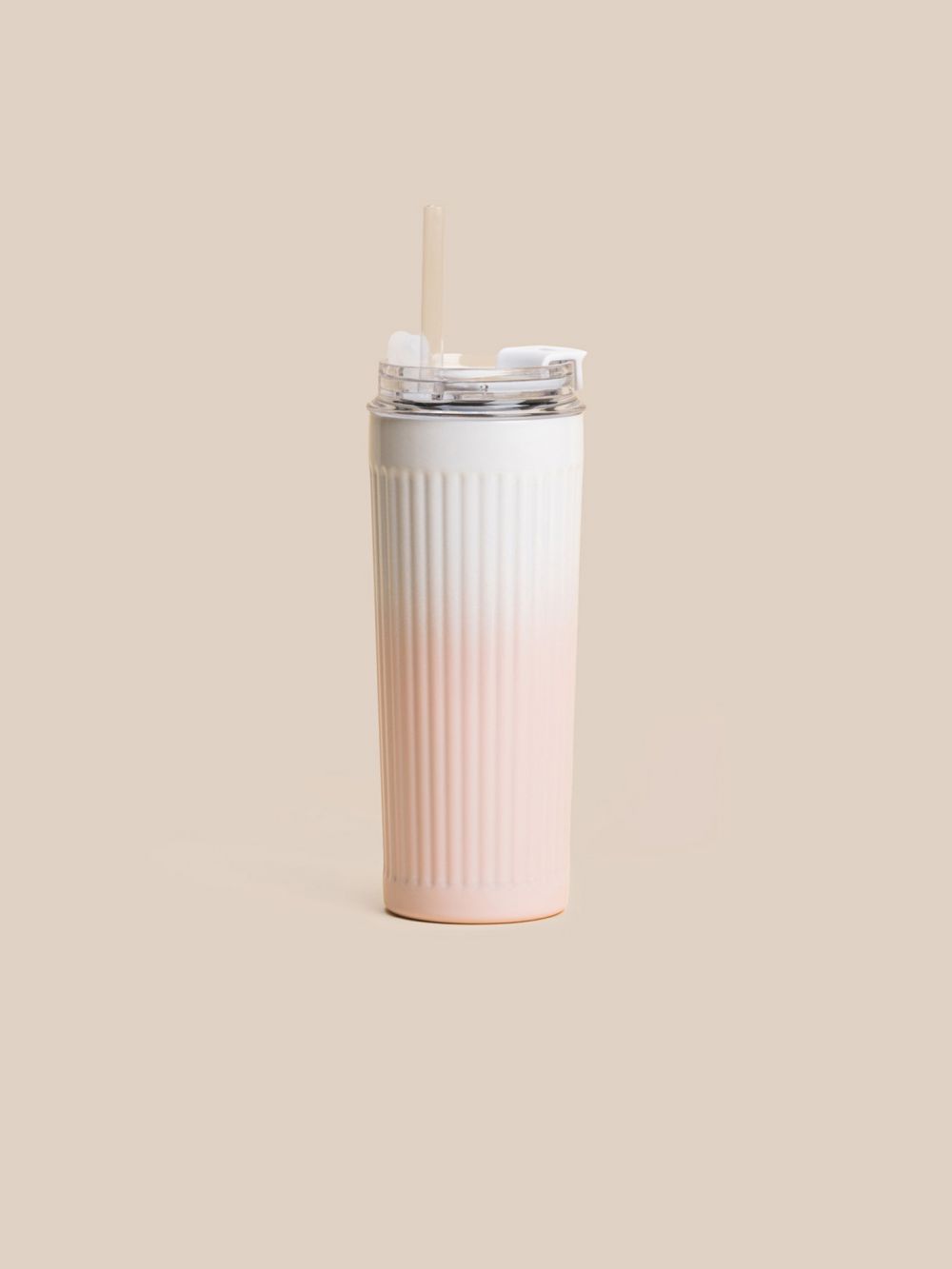 כוס שתיה עם קשית 500ML