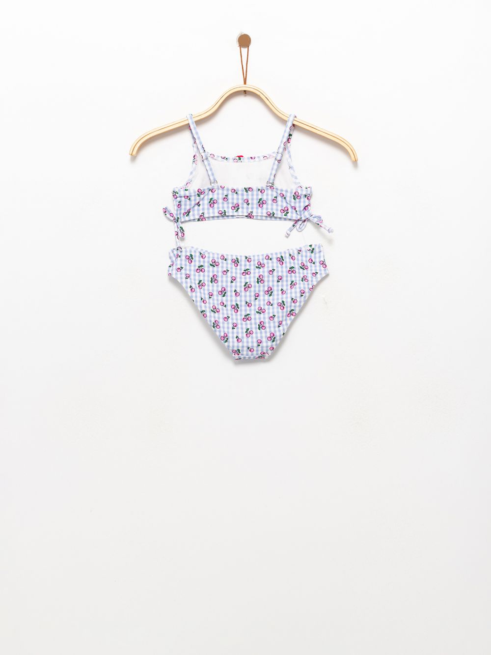 בגד ים משבצות ודובדבנים