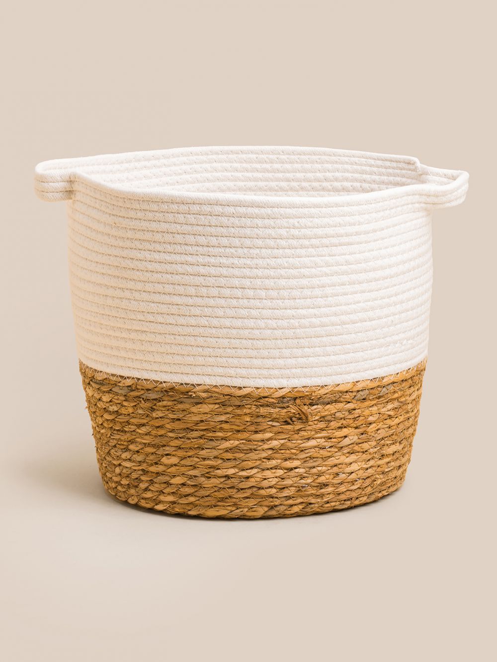 סל כותנה וקש 46X39CM