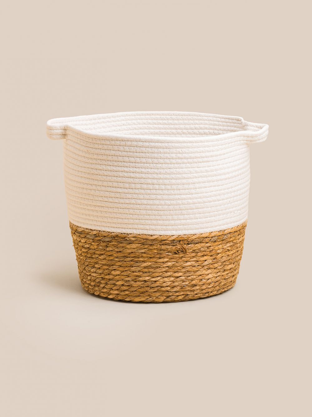 סל כותנה וקש 40X35CM