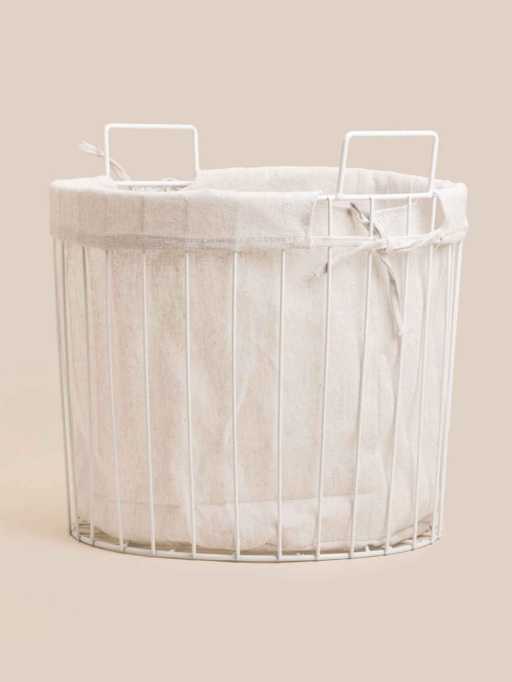 סל עם ביטנת פסים 43X36CM