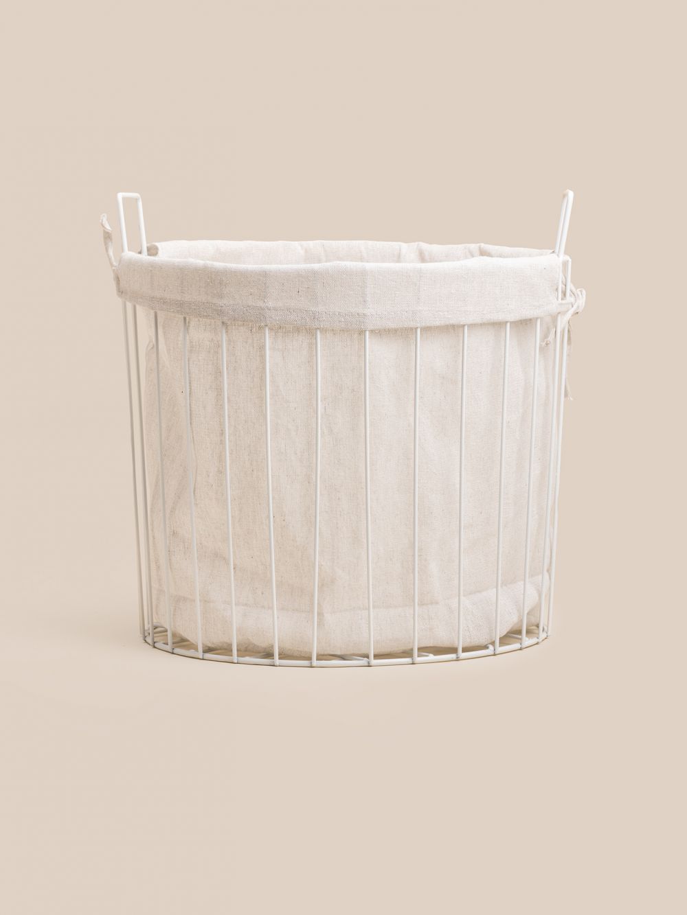 סל עם ביטנת פסים 35X30CM