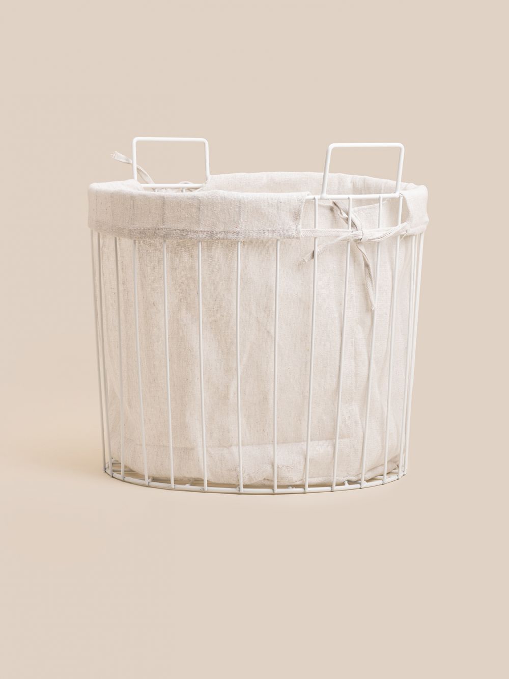 סל עם ביטנת פסים 35X30CM