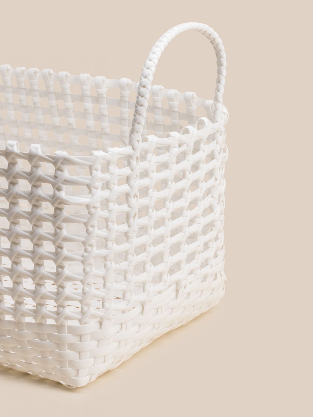 סלסלה לבנה מפלסטיק 40X28X20CM