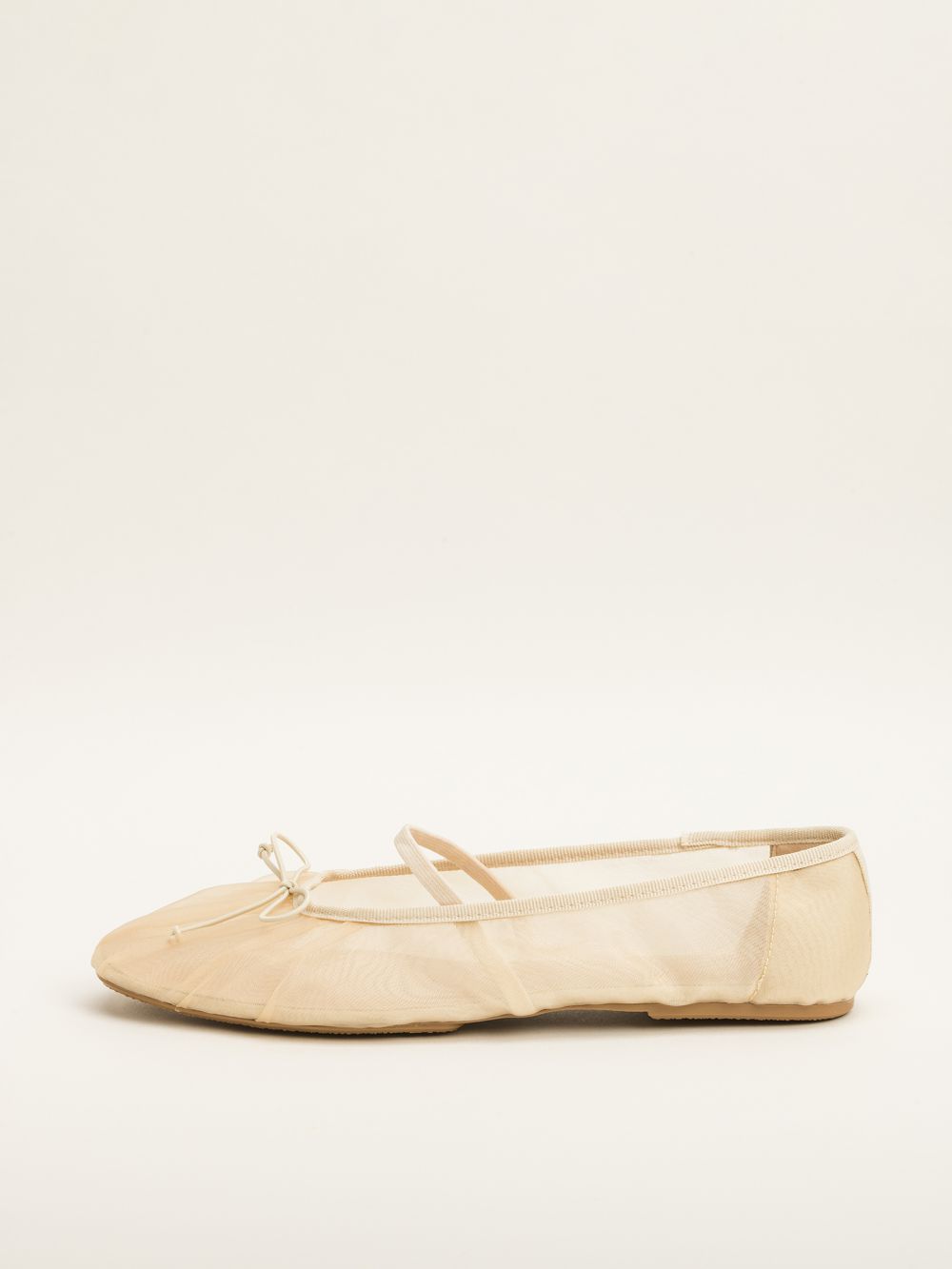 נעלי בלרינה מבד רשת