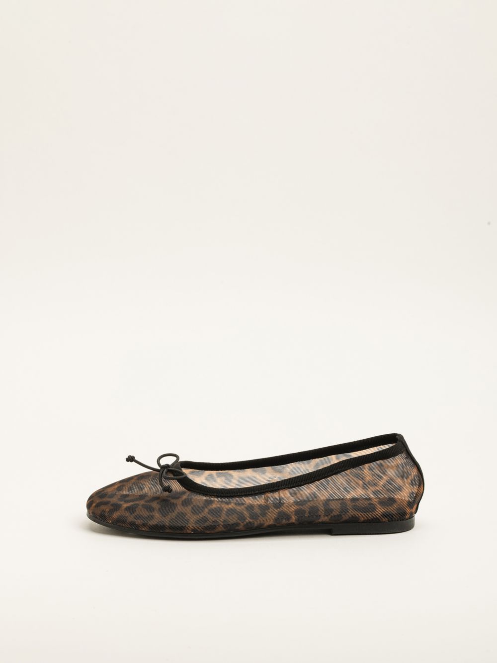 נעלי בלרינה מבד אורגנזה עם הדפס חיה