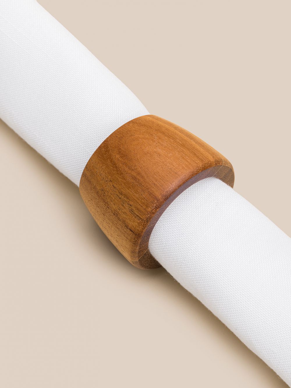 סט 4 חבקים מעץ למפיות