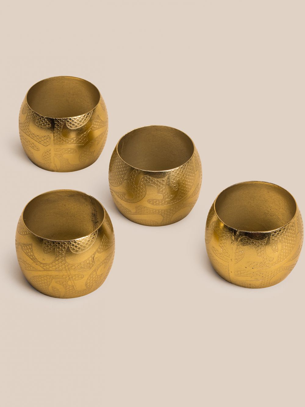 סט 4 חבקים למפיות בד עיטורים