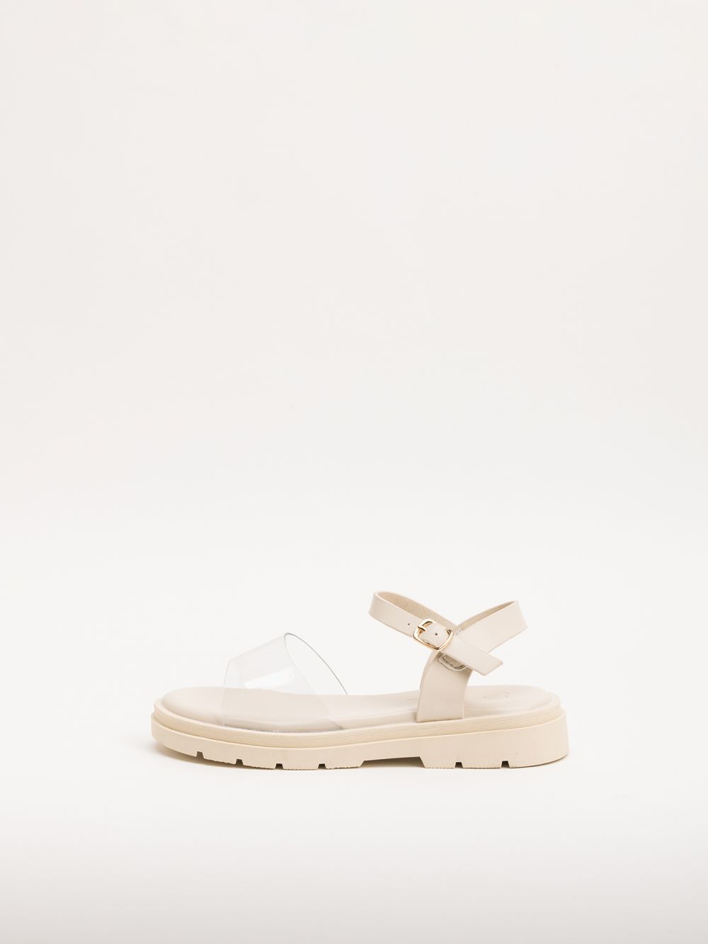 סנדלי טרקטור עם רצועות שקופות