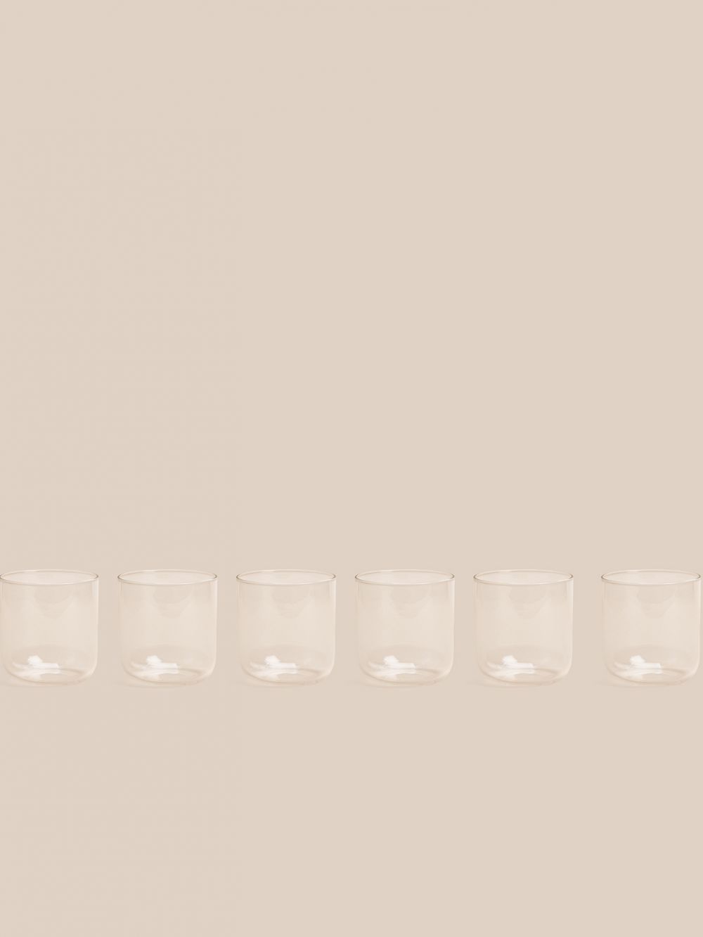 סט 6 כוסות מעוגלות 320ML