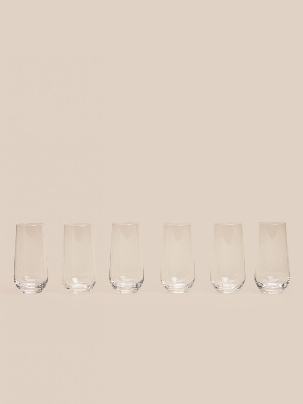 סט 6 כוסות זכוכית קונוס highball