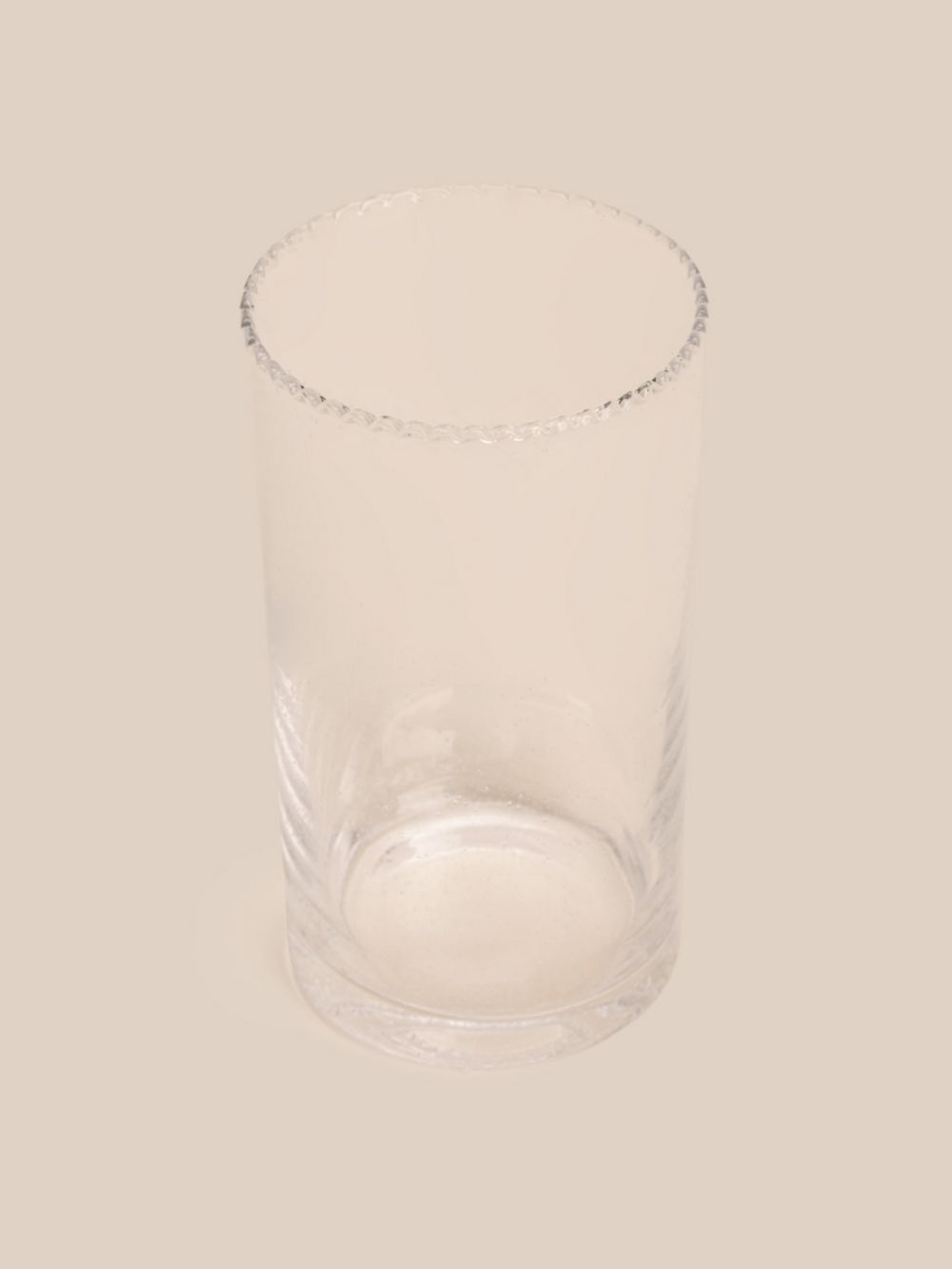 כוס שתיה הייבול זכוכית גלי