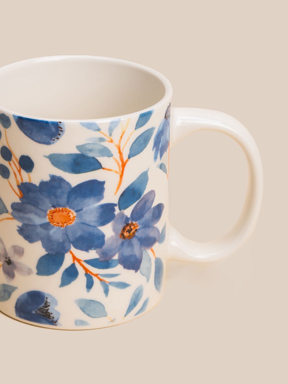 ספל שתיה חמה פרחוני 330ML