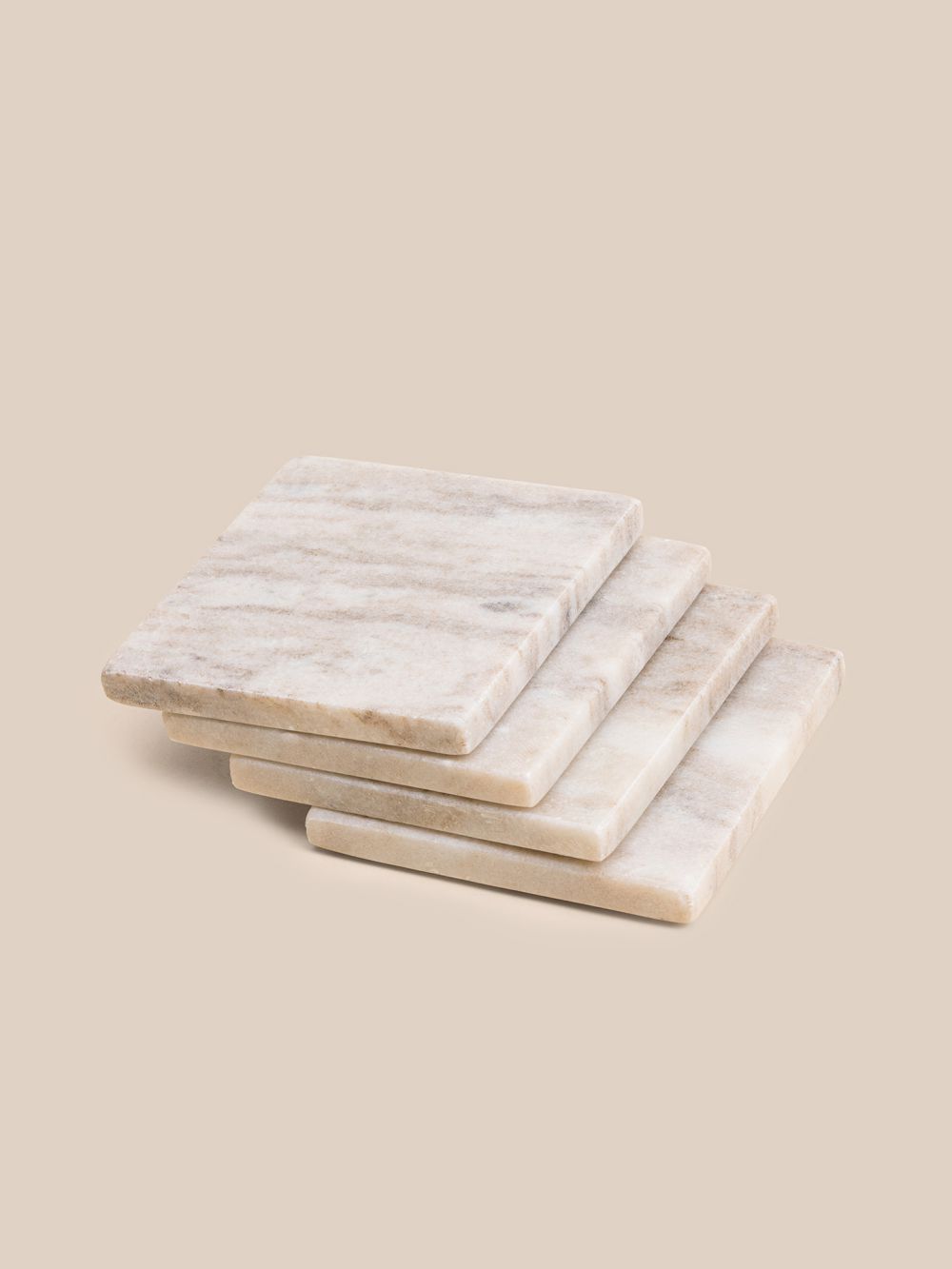 סט 4 תחתיות משיש מרובעות 10X10CM