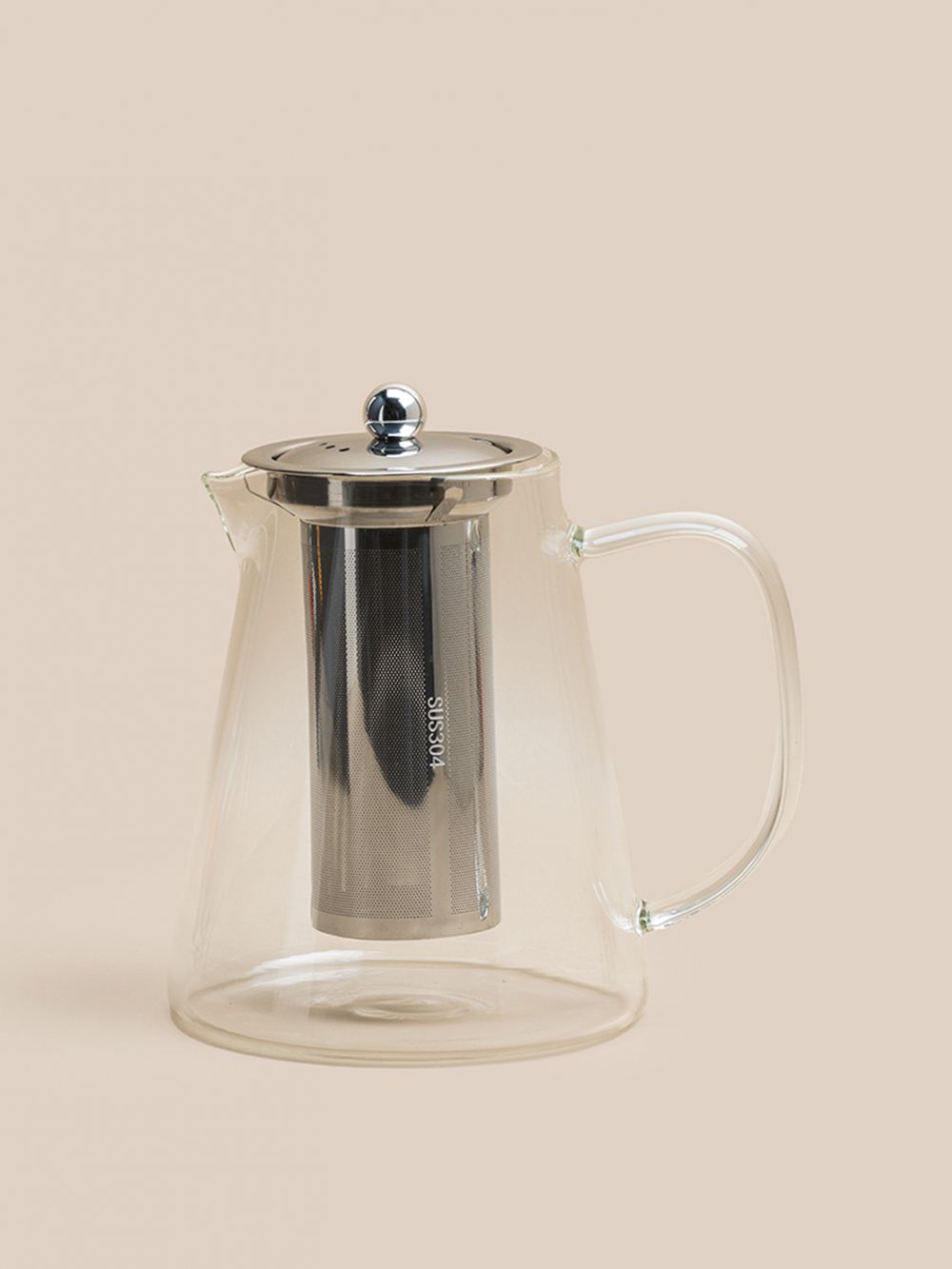 קנקן תה זכוכית עם מתקן לחליטה 1300ML