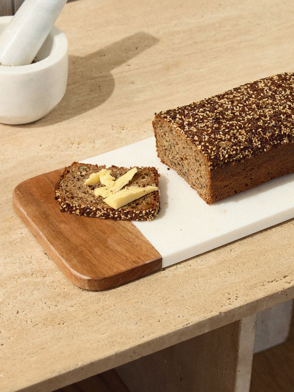 מגש הגשה משיש ועץ 38X15.24CM