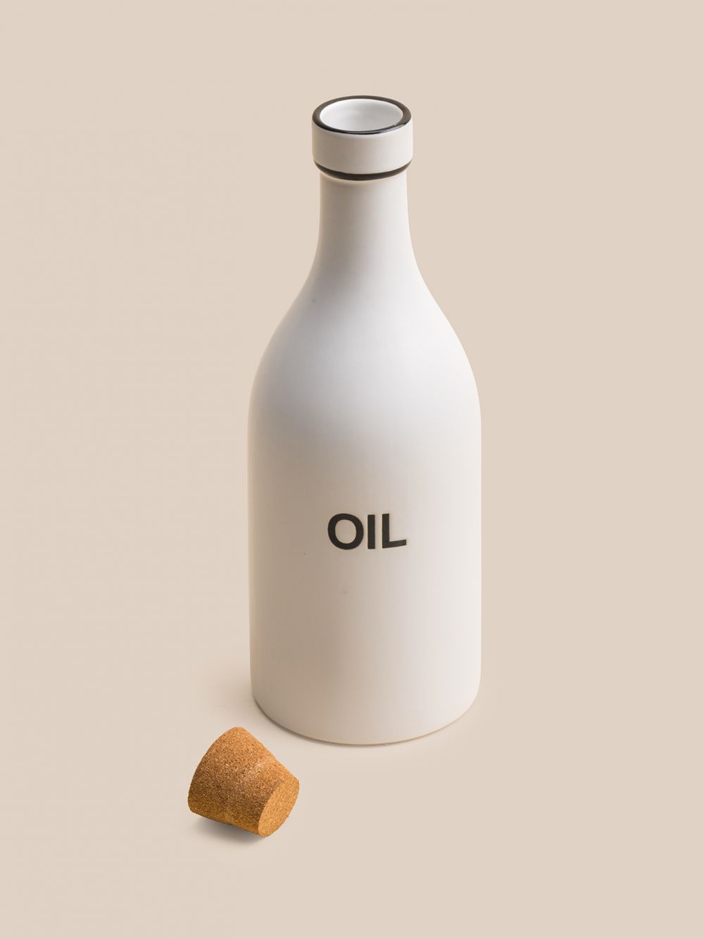 בקבוק שמן פס שחור