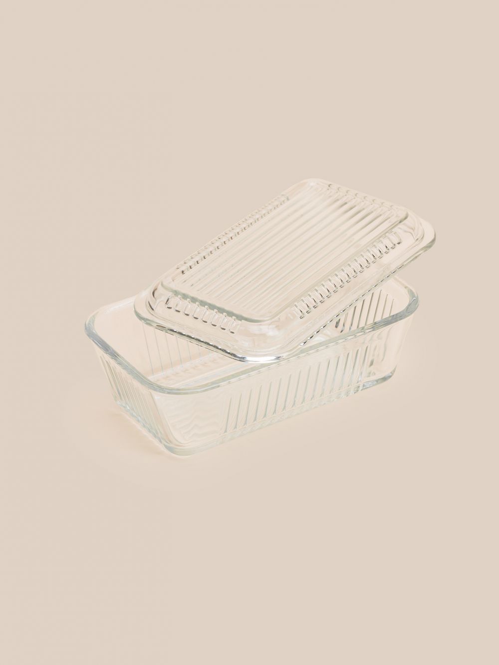 כלי לחמאה מזכוכית