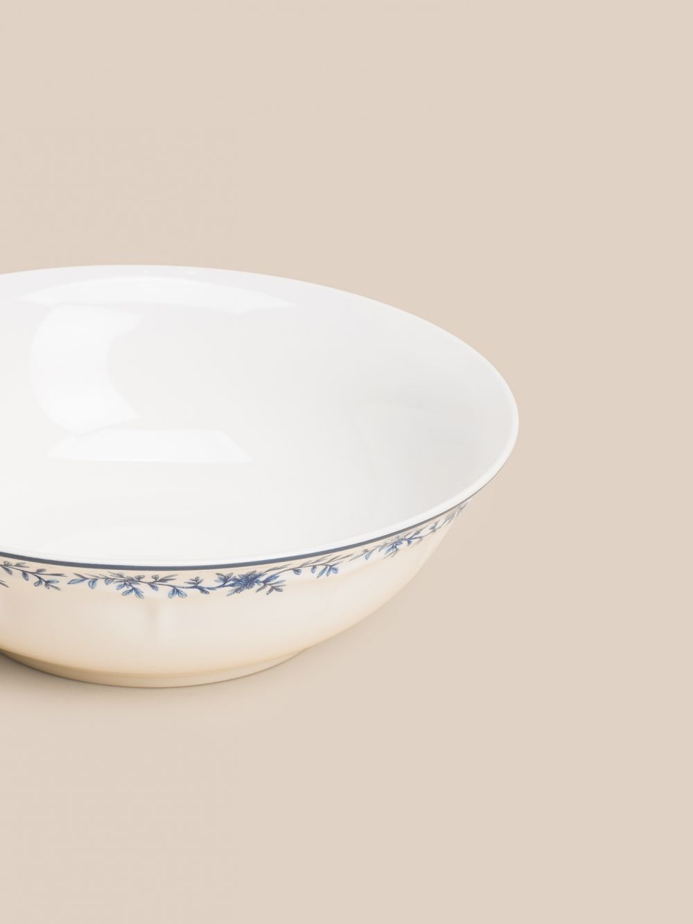 קערת פרחים כחולים וינטג 22.5CM