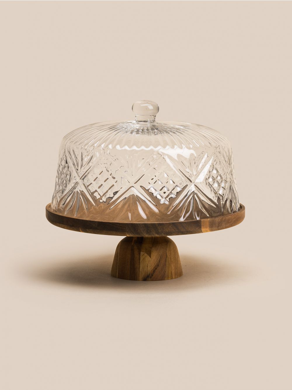 מעמד לעוגה עם פעמון מעוטר על רגל  29.7 סמ