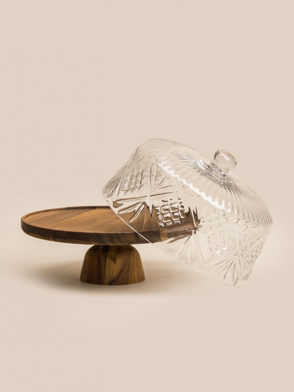 מעמד לעוגה עם פעמון מעוטר על רגל  29.7 סמ