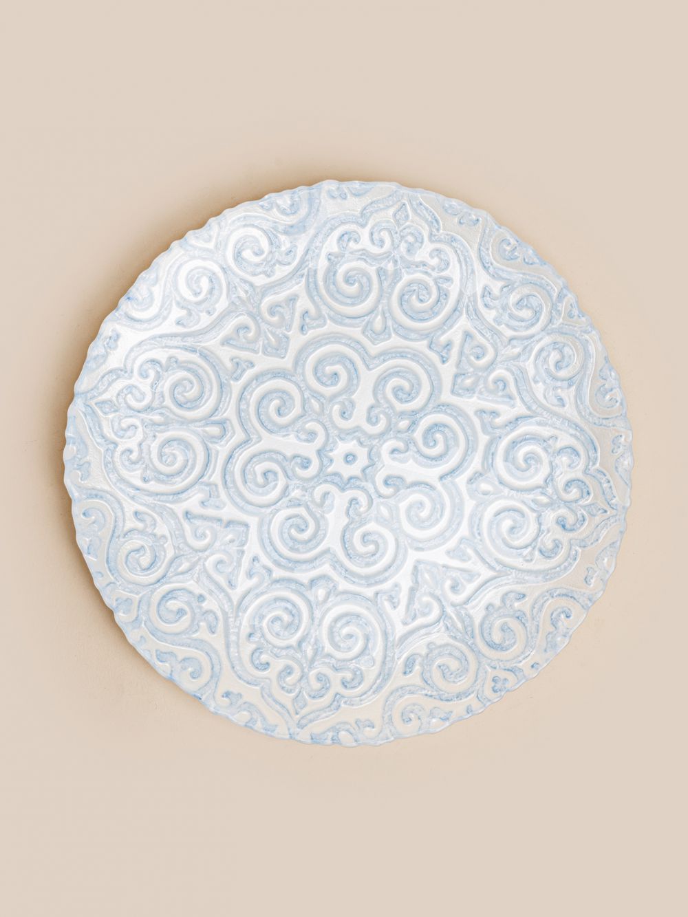 צלחת הגשה זכוכית אוריינטל 33CM