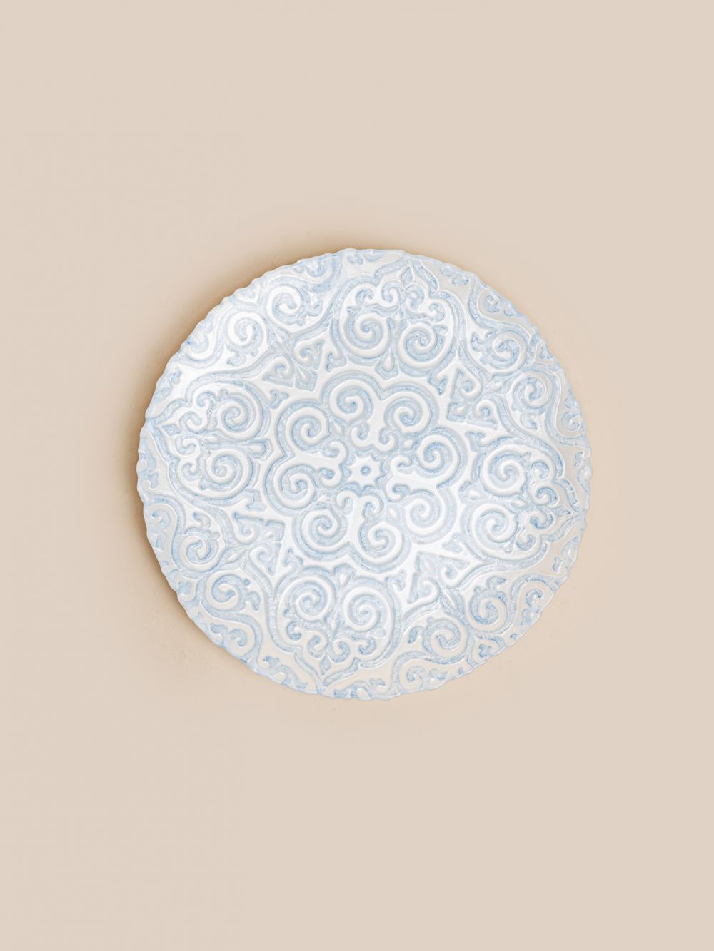 צלחת  מנה עיקרית זכוכית אוריינטל 28CM