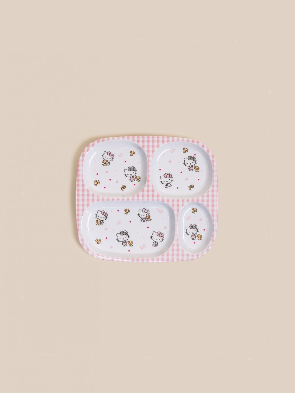 צלחת מחולקת Hello kitty