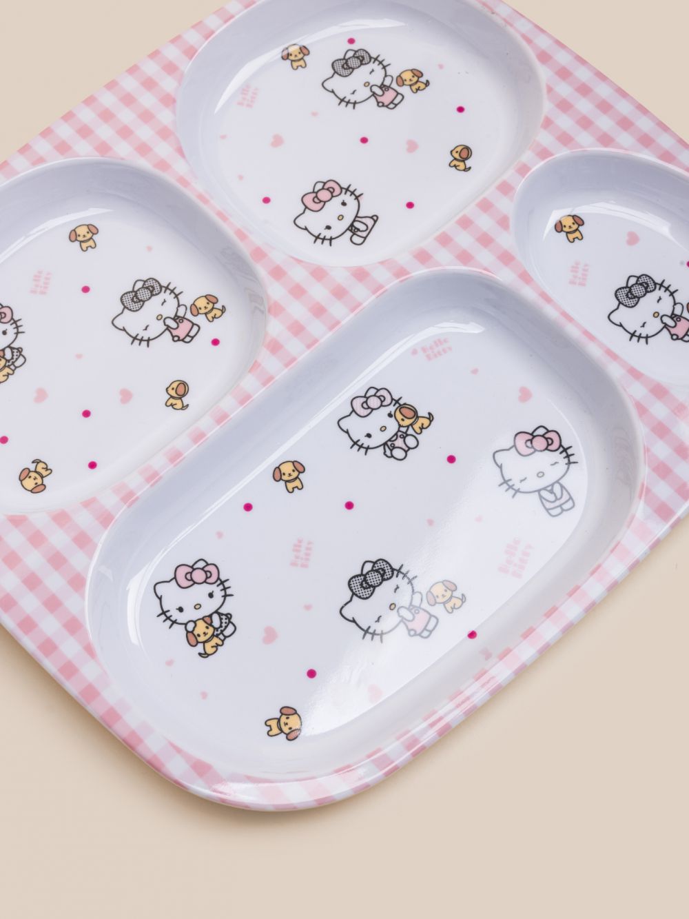 צלחת מחולקת Hello kitty