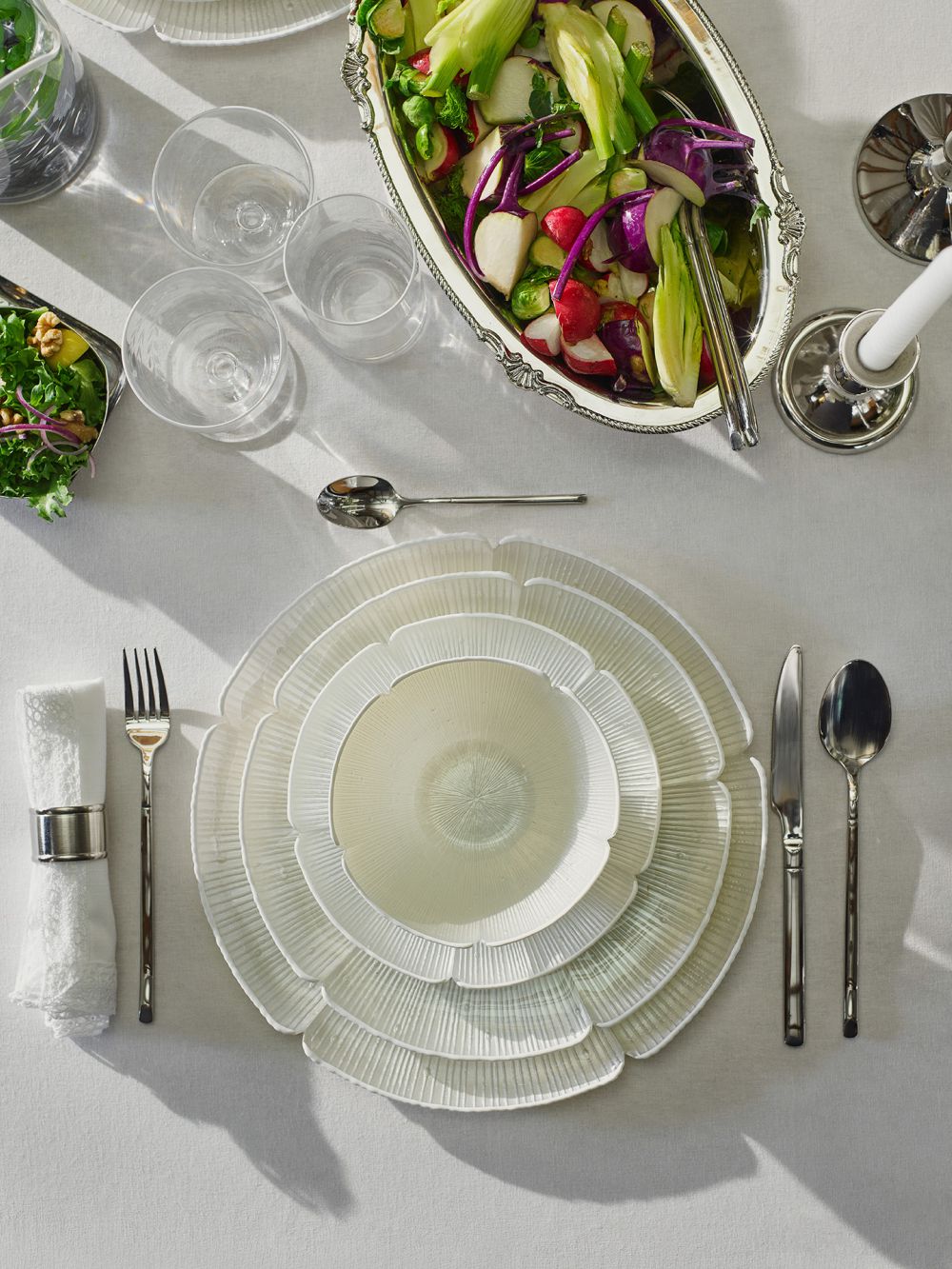 קערת מרק זכוכית לוטוס 15.9CM