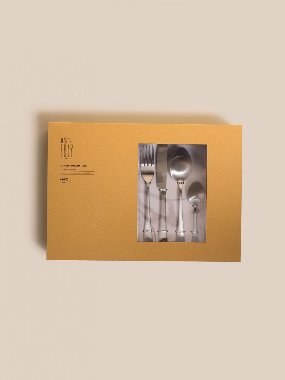 סט סכום ויקי 24 חלקים - כסוף מט