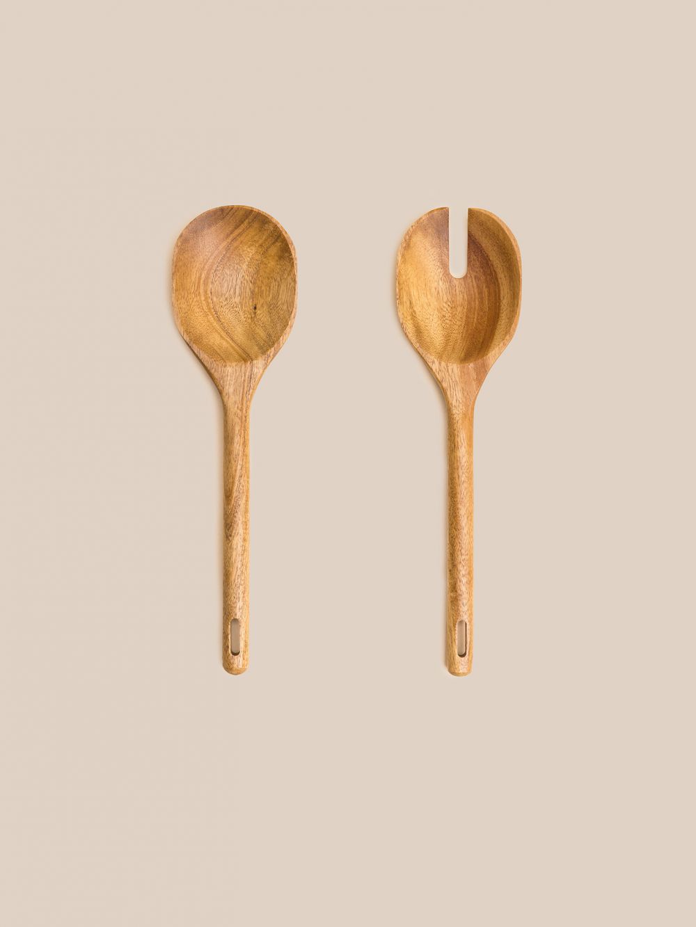 זוג כפות הגשה מעץ