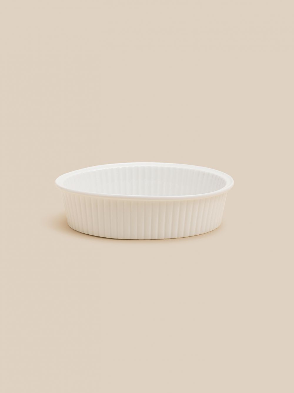 תבנית אפיה עגולה מפורצלן 21X17X5.5 ס”מ