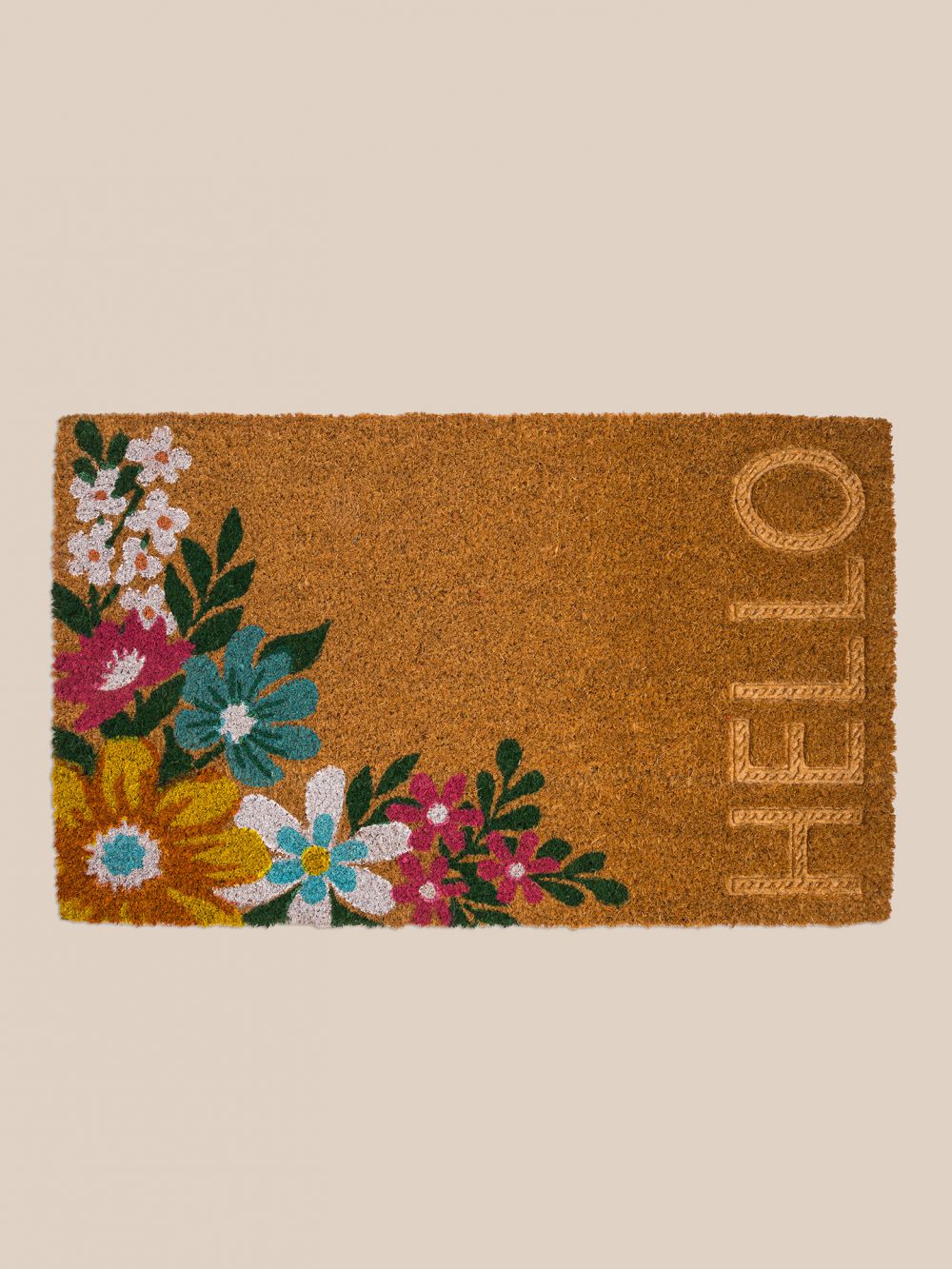 שטיח סף פרחוני שיר 45X75CM