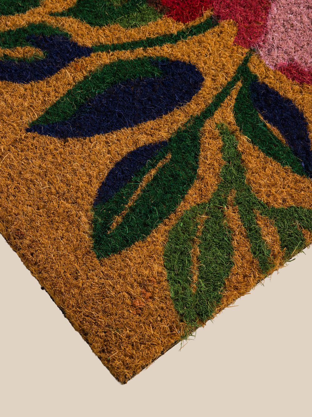 שטיח סף פרח ורוד 45X75CM