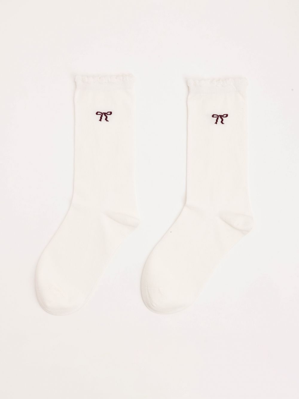 זוג גרביים לנשים - פפיון ונקודות