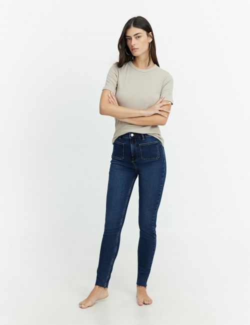 ג’ינס Skinny עם כיסים מקדימה