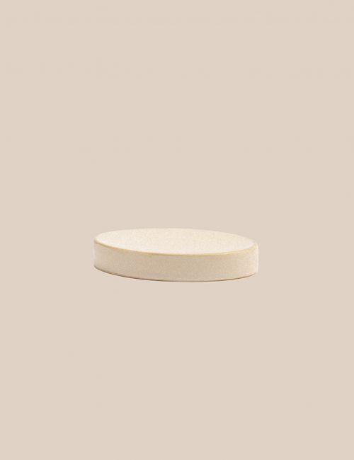 כלי לסבון קרמיקה לבנה 13.3X9.8X2.1 ס”מ