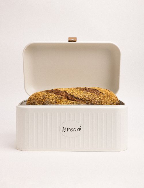 קופסאת לחם עם ידית עור