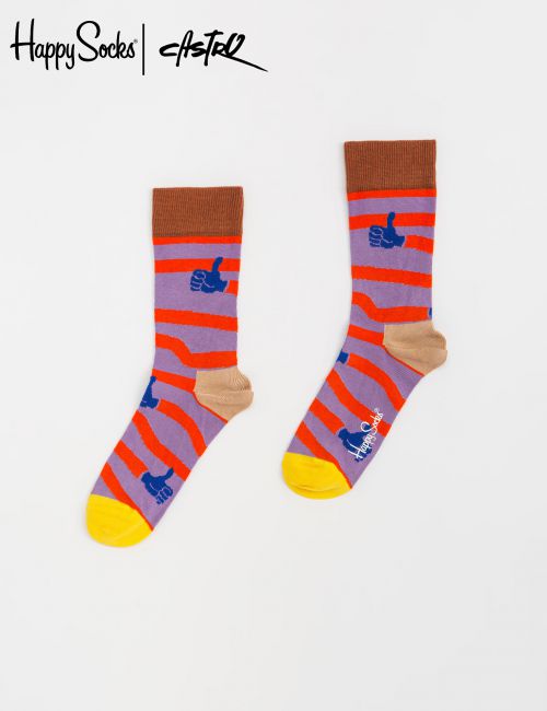 זוג גרביים בהדפס צבעוני Happy Socks