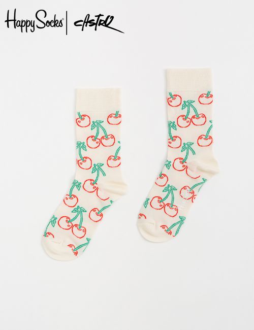 זוג גרביים בהדפס דובדבנים Happy Socks