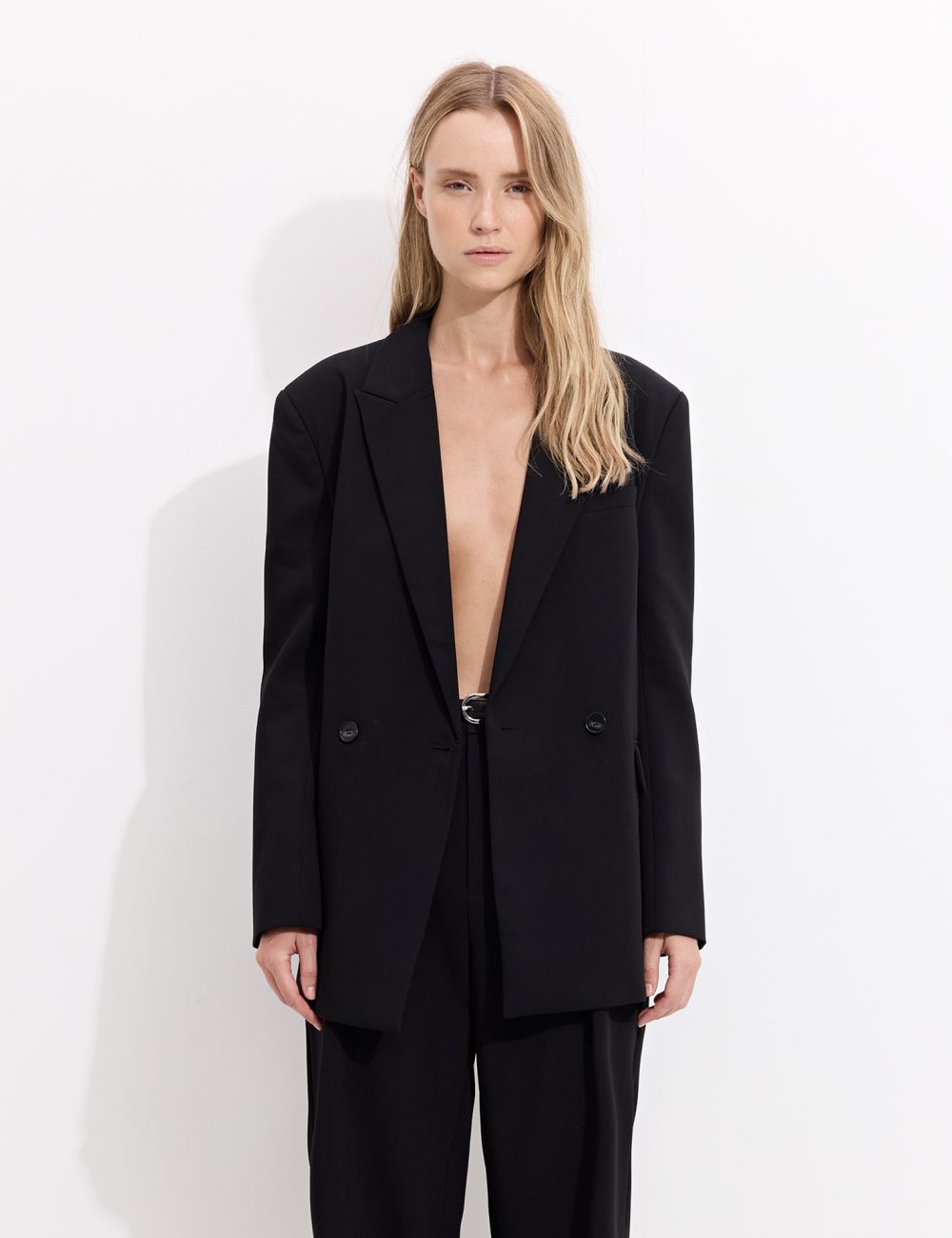 בלייזר אוברסייז ברכיסה כפולה