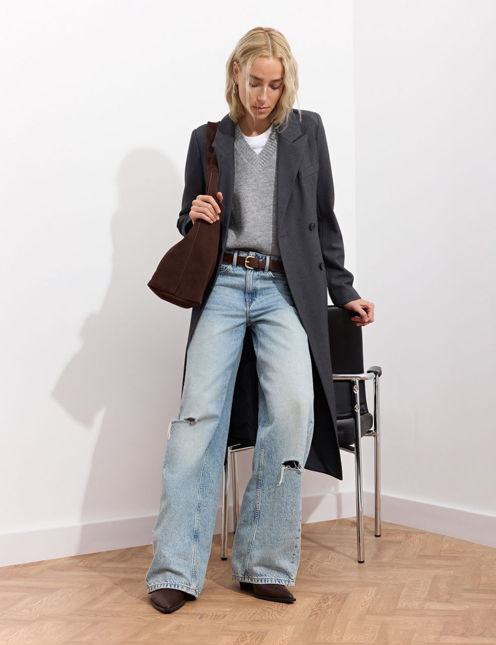 בלייזר ארוך מחויט