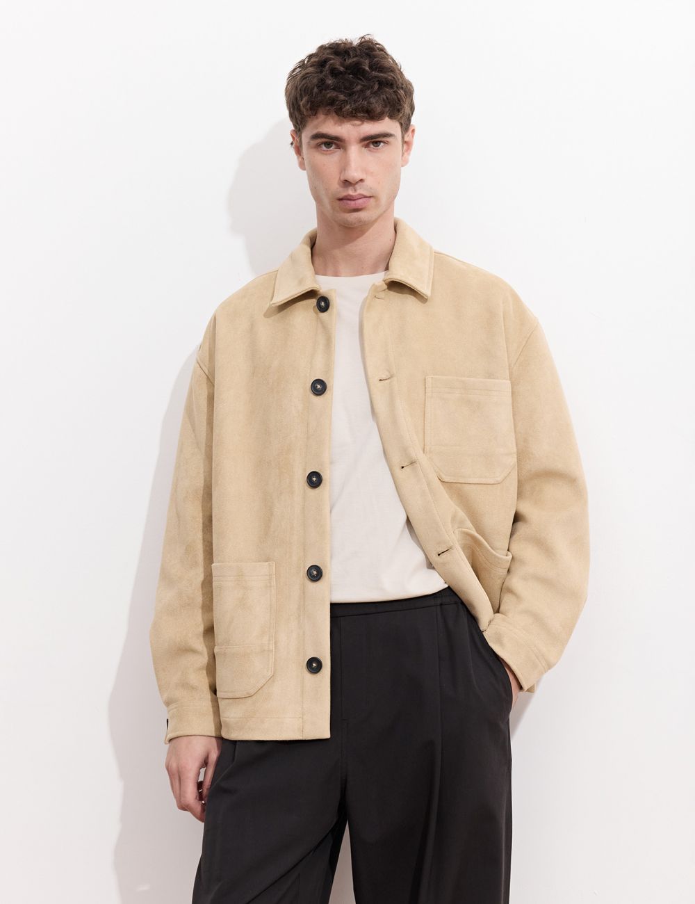 ג׳קט דמוי זמש