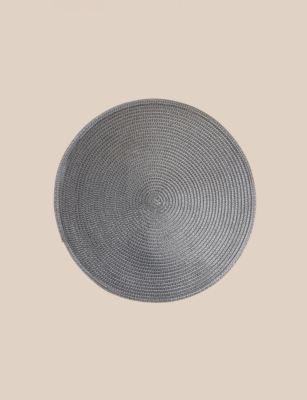 פלייסמנט עגול אפור מנייר