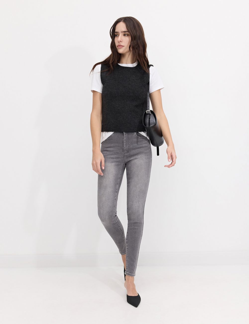 ג׳ינס SKINNY בגזרה גבוהה