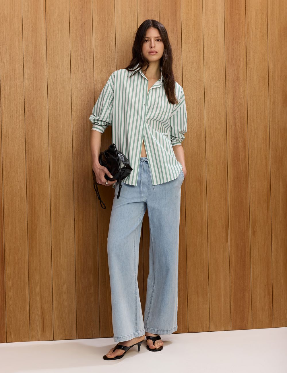 ג’ינס פול און עם שריכה BAGGY