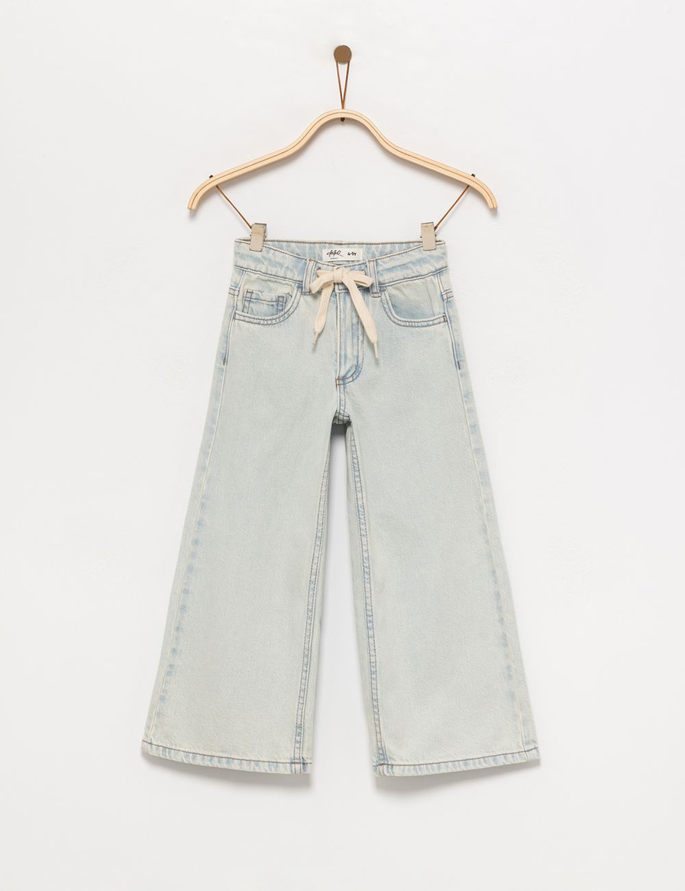 ג’ינס WIDE-LEG עם שרוך